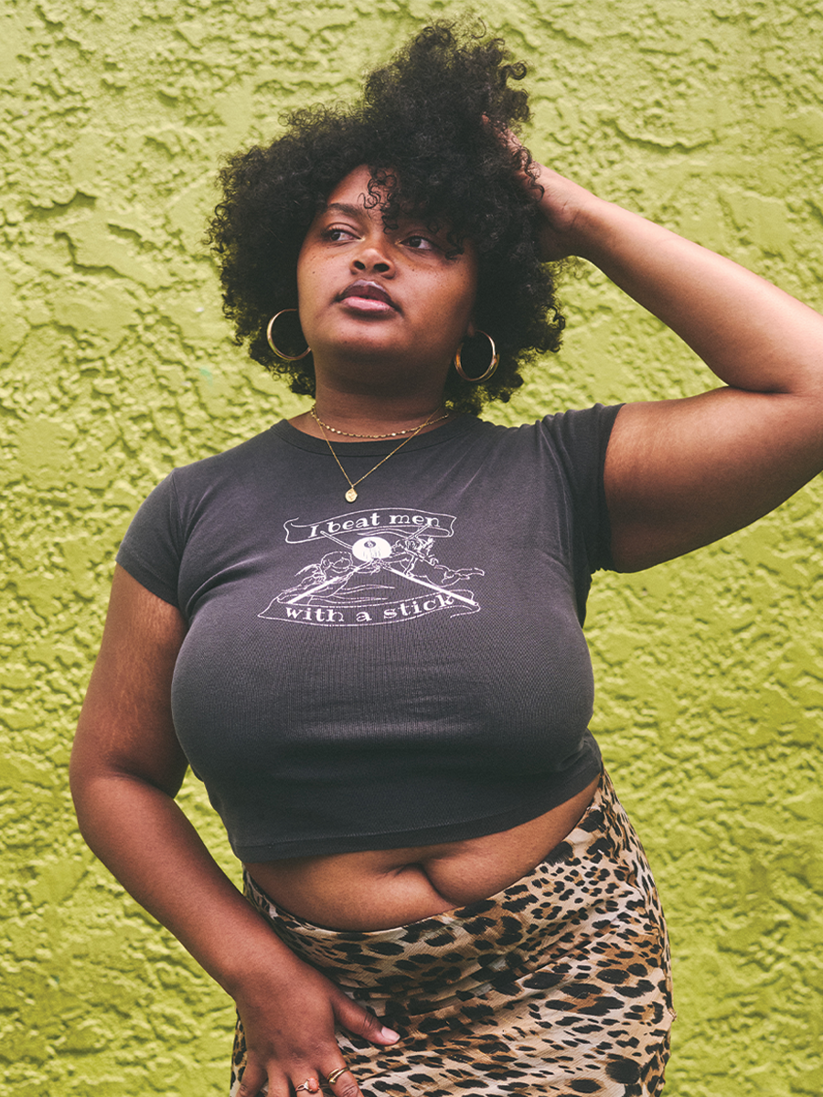 I BEAT MEN WITH A STICK Baby Tee