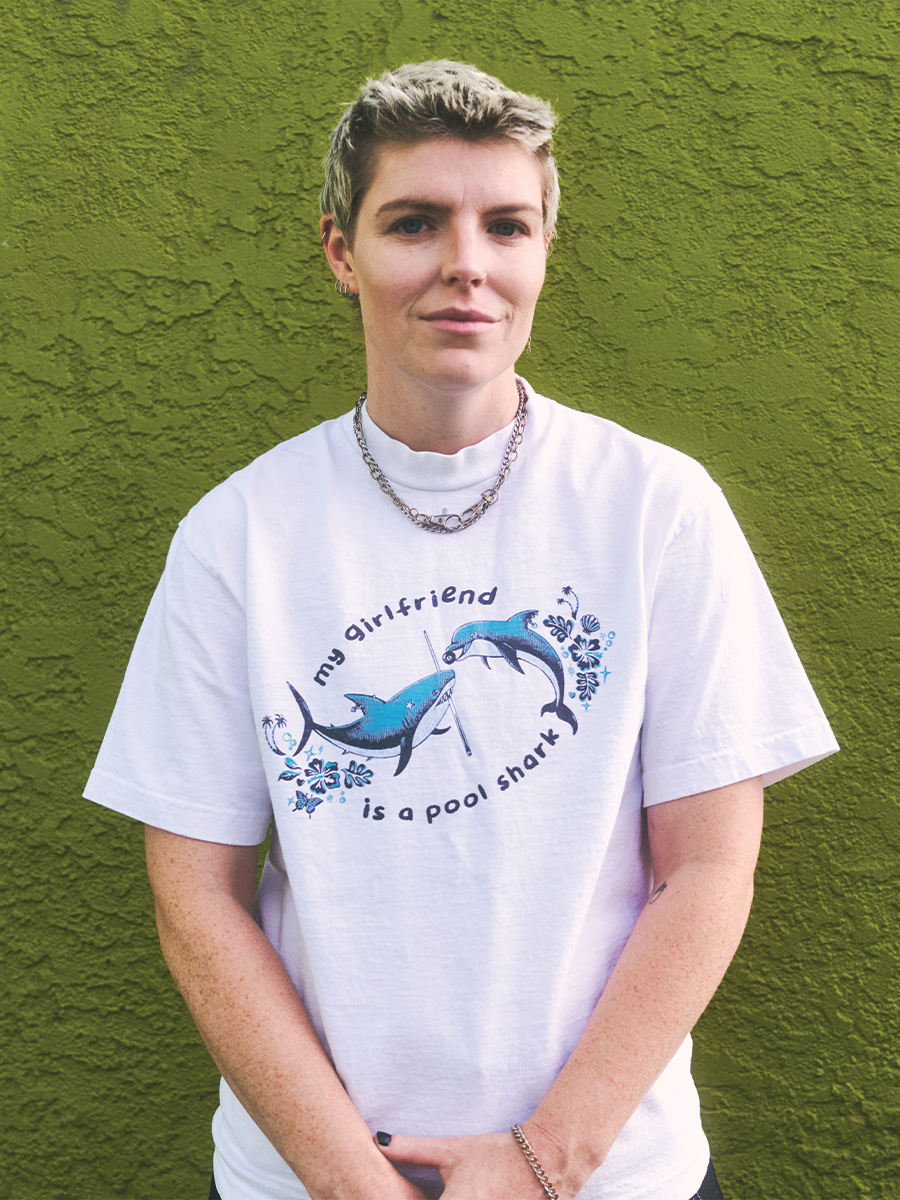 MY GF IS A POOL SHARK T-shirt (Unisex)